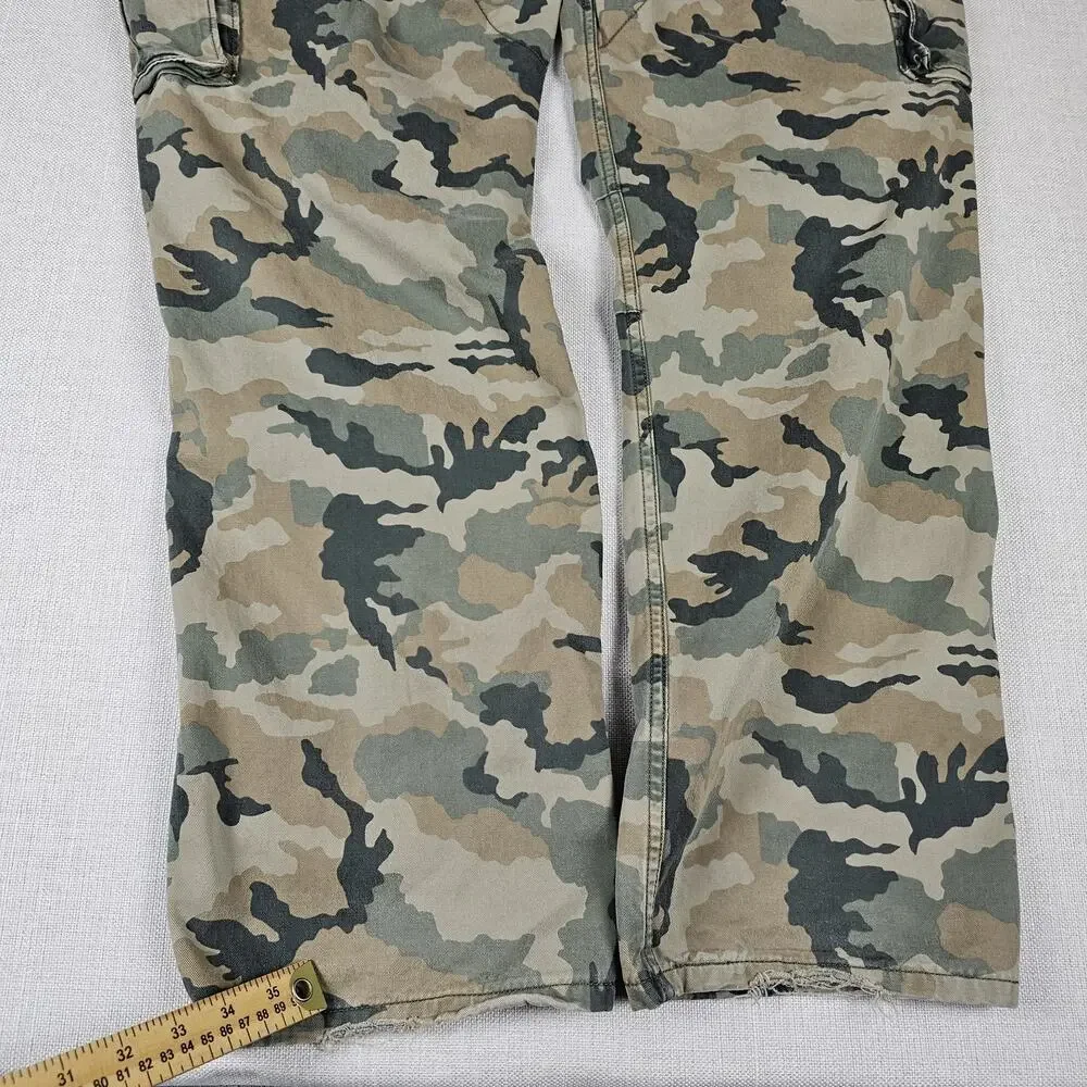 Levi's Cargo Pants Men's 38×31 Green/Brown Camouflage Paratrooper
